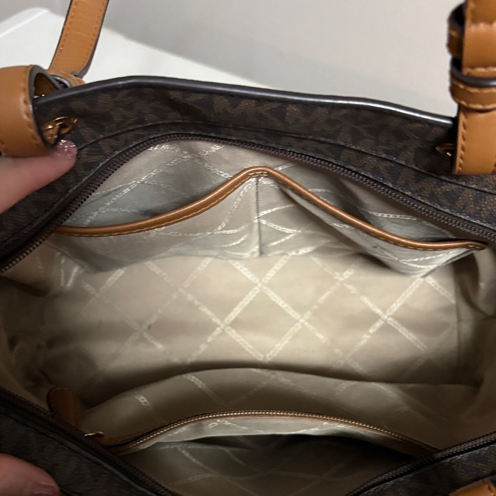 Michael Kors Signature Brown Tote - Picture 7 of 13